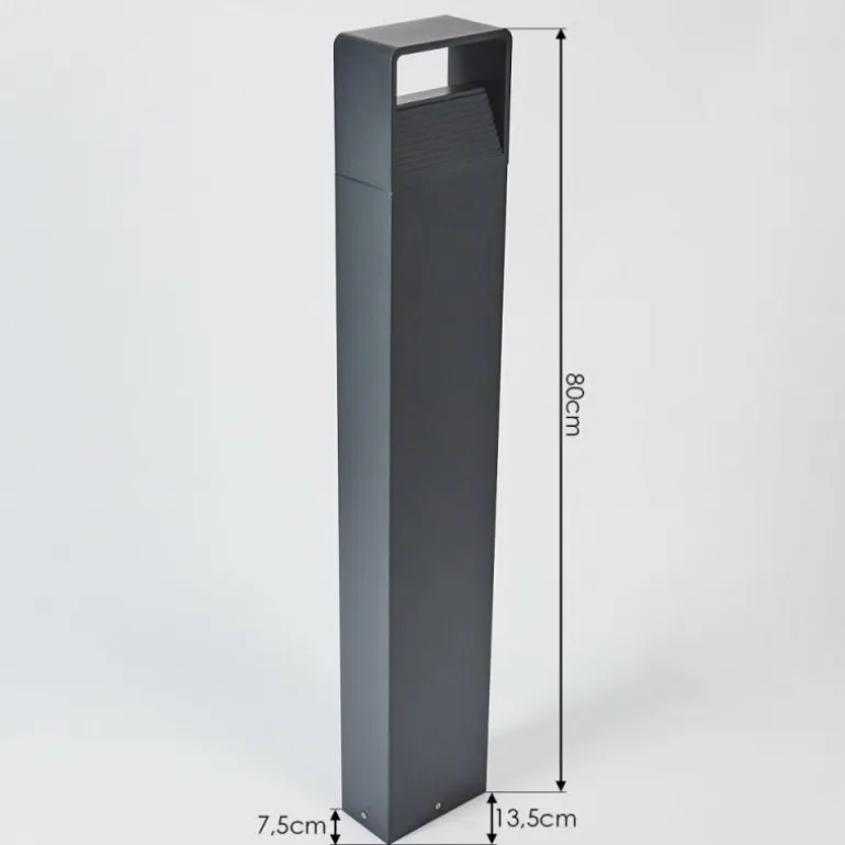 Borne lumineuse Dubona LED Anthracite, 1 lumière