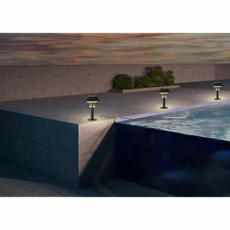 Borne lumineuse Eglo CHIAPPERA Noir, Blanc, 1 lumière