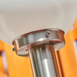 Borne lumineuse Enara Nickel mat, 1 lumière