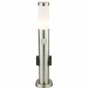 Borne lumineuse Globo BOSTON LED Blanc, 1 lumière, Détecteur de mouvement