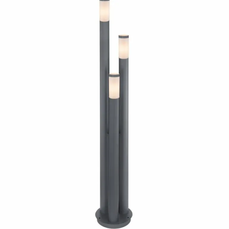 Borne lumineuse Globo BOSTON Anthracite, 3 lumières