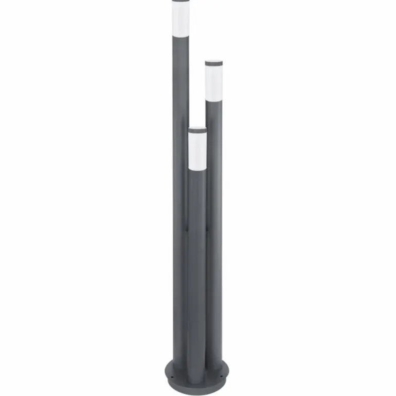 Borne lumineuse Globo BOSTON Anthracite, 3 lumières