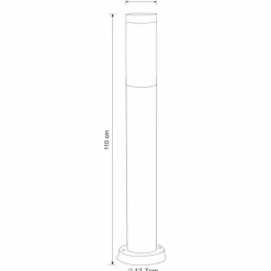 Borne lumineuse Globo BOSTON Anthracite, 1 lumière