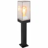 Borne lumineuse Globo GABBA Noir, 1 lumière