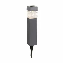 Borne lumineuse Globo Solar LED Gris, 1 lumière
