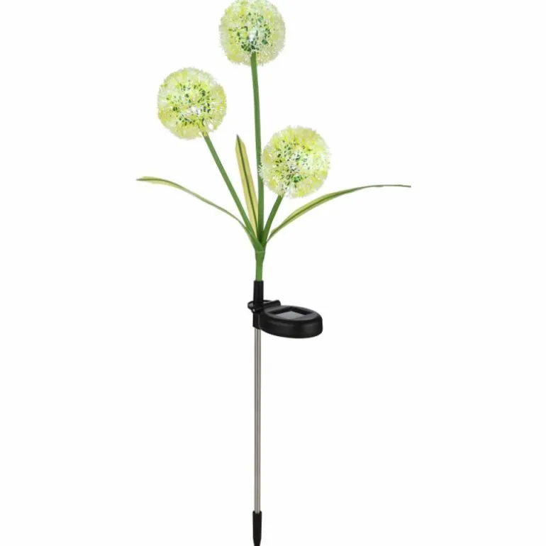 Borne lumineuse Globo SOLAR LED Jaune, Vert, 3 lumières