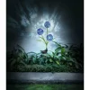Borne lumineuse Globo SOLAR LED Vert, Lila, 3 lumières