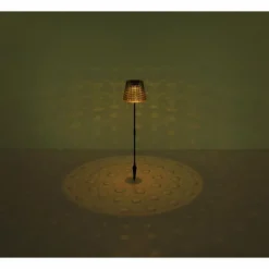 Borne lumineuse Globo SOLAR LED Ambre, Noir, 1 lumière