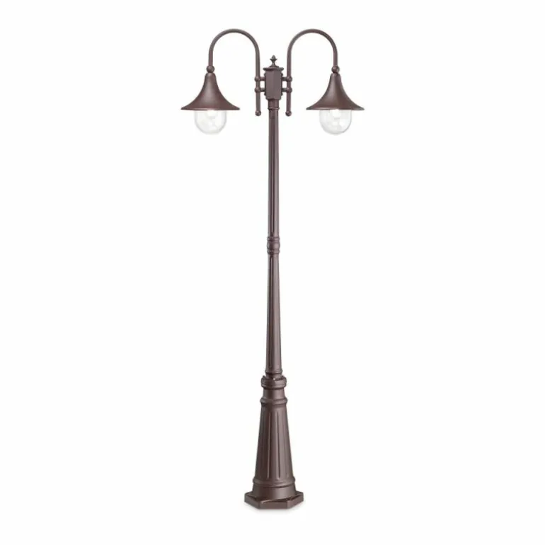 Borne lumineuse Ideallux CIMA Gris, 2 lumières