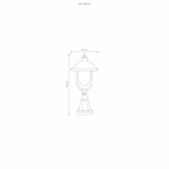Borne lumineuse LCD 1157 Cuivre, Noir, 1 lumière