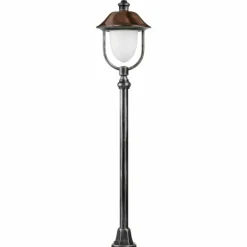 Borne lumineuse LCD Nabburg LED Cuivre, Noir, 1 lumière