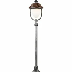 Borne lumineuse LCD Nabburg LED Cuivre, Noir, 1 lumière