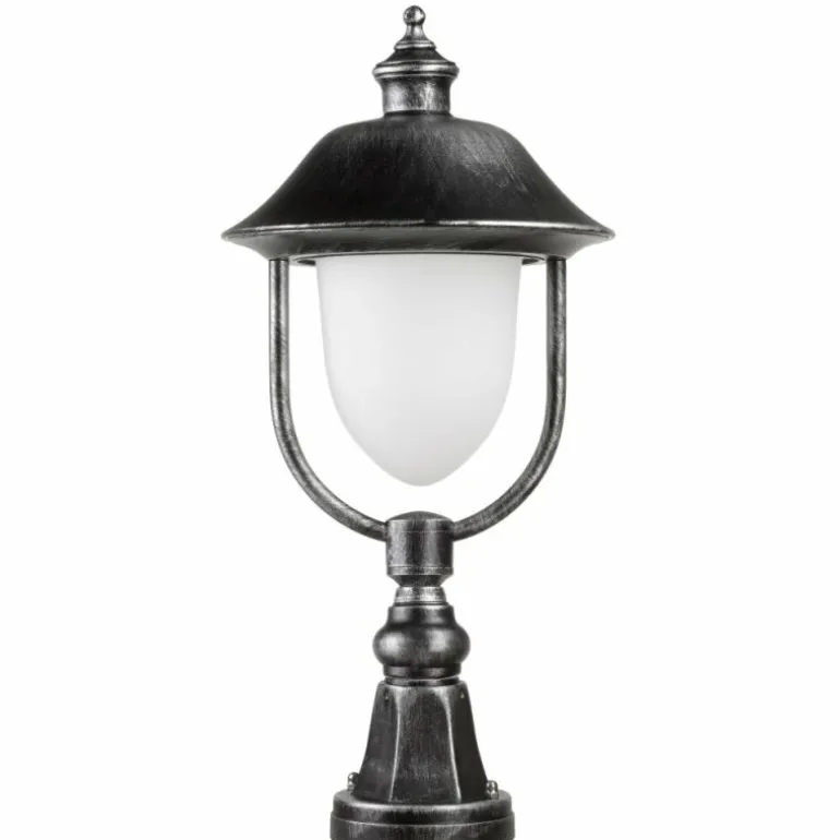 Borne lumineuse LCD Nabburg LED Noir, Argenté, 1 lumière