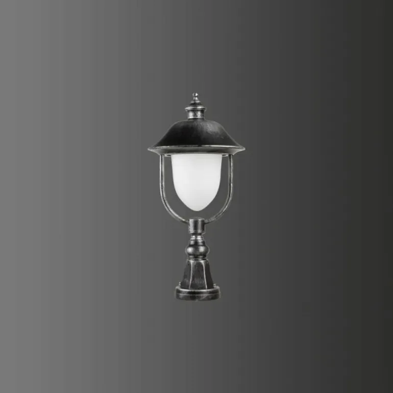 Borne lumineuse LCD Nabburg LED Noir, Argenté, 1 lumière