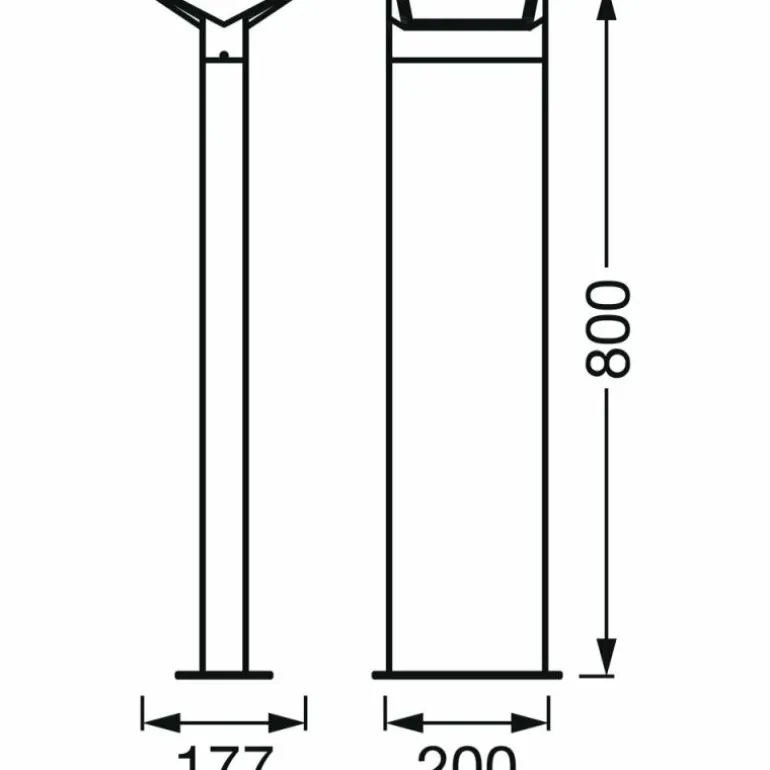 Borne lumineuse LEDVANCE ENDURA Gris, 1 lumière