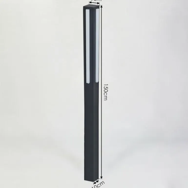 Borne lumineuse Lisalara LED Anthracite, 1 lumière