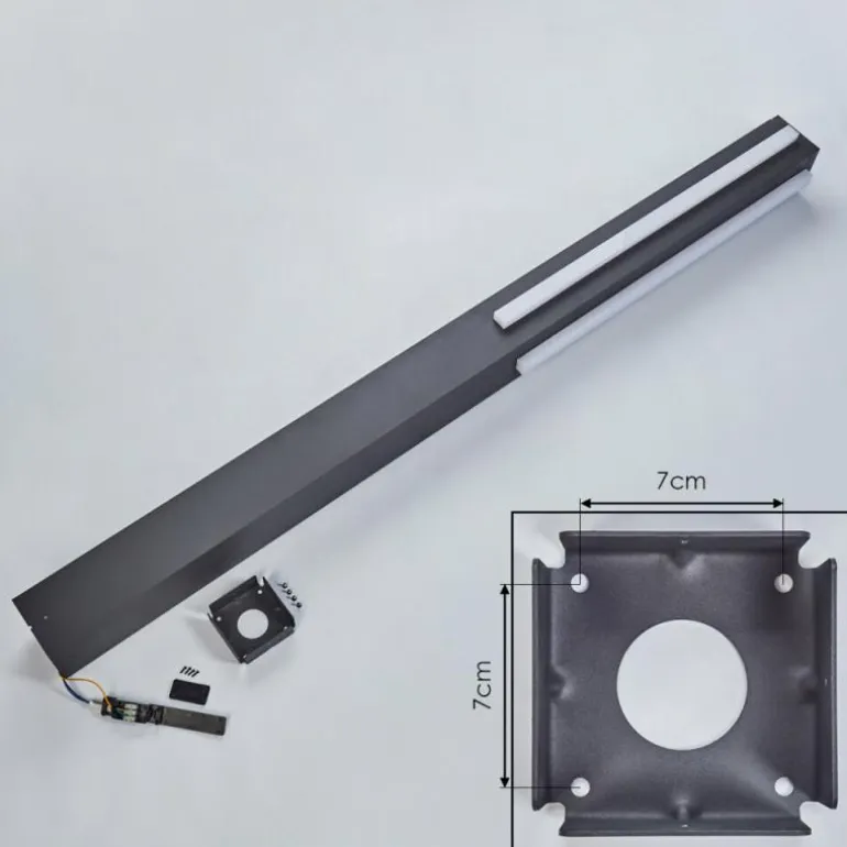 Borne lumineuse Lisalara LED Anthracite, 1 lumière