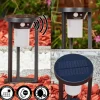 Borne lumineuse Lokpano LED Noir, 1 lumière, Détecteur de mouvement