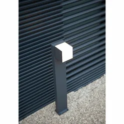 Borne lumineuse Lutec Cuba LED Anthracite, 1 lumière