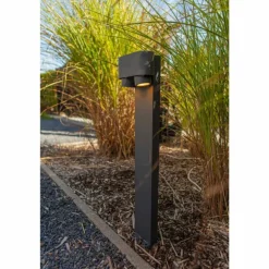 Borne lumineuse Lutec Cypres Anthracite, 2 lumières