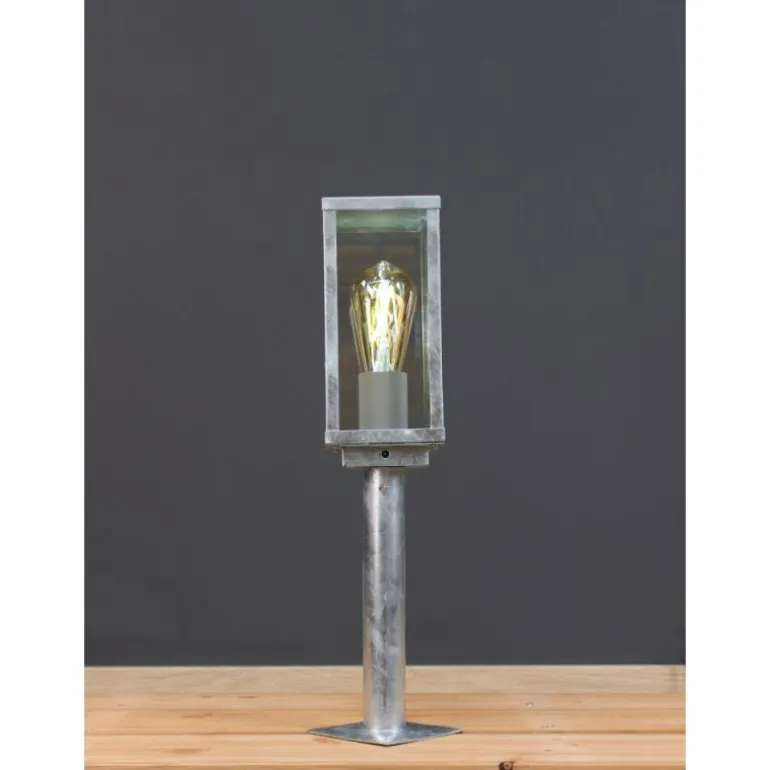 Borne lumineuse Lutec KARO Zingué, 1 lumière