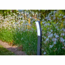 Borne lumineuse Lutec Kira LED Anthracite, 1 lumière