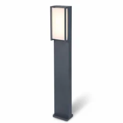 Borne lumineuse Lutec Qubo LED Anthracite, 1 lumière