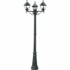 Borne lumineuse Lutec Roma Anthracite, 3 lumières