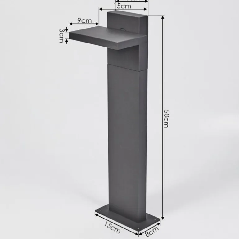 Borne lumineuse Lyckan LED Anthracite, 1 lumière