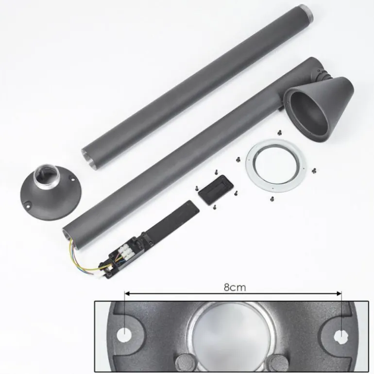 Borne lumineuse Milond Anthracite, 1 lumière