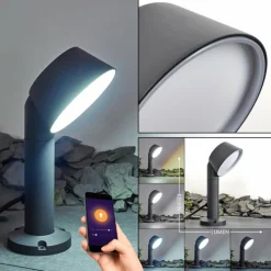 Borne lumineuse Moroni LED Anthracite, 1 lumière