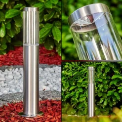 Borne lumineuse Noreaz LED Chrome, 1 lumière