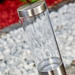 Borne lumineuse Noreaz LED Chrome, 1 lumière