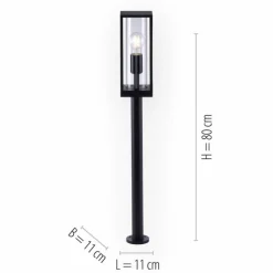 Borne lumineuse Paul-Neuhaus EMIL Anthracite, 1 lumière