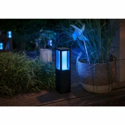 Borne lumineuse Philips Hue Ambiance White & Color Impress LED Noir, 1 lumière, Changeur de couleurs