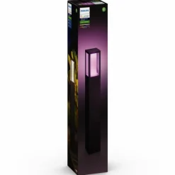 Borne lumineuse Philips Hue Ambiance White & Color Impress LED Noir, 1 lumière, Changeur de couleurs