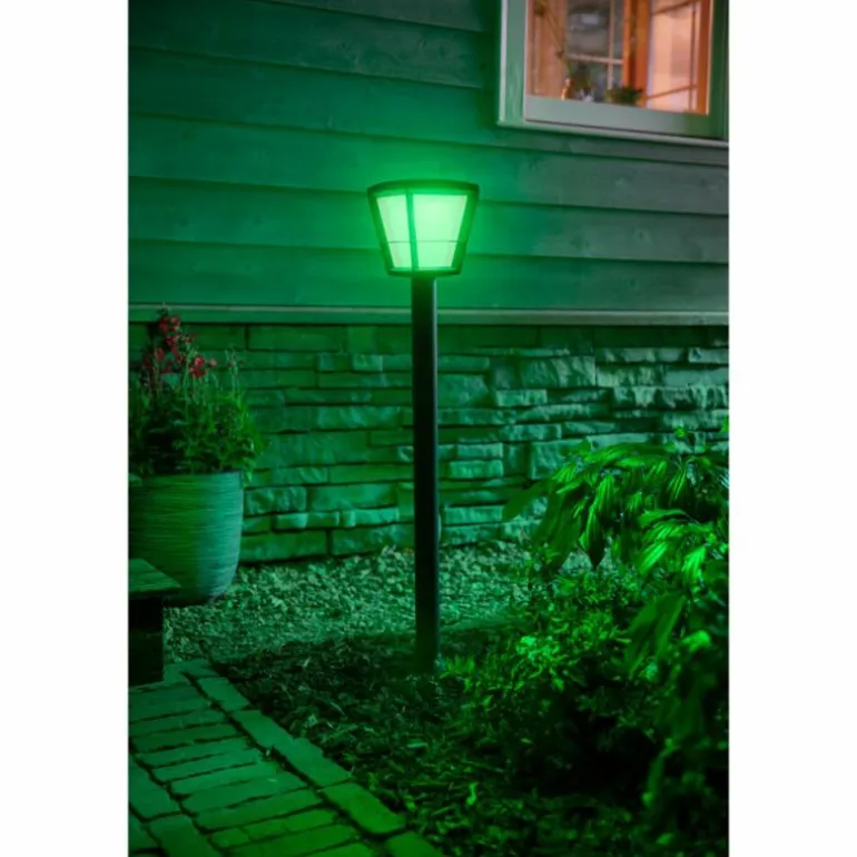 Borne lumineuse Philips Hue Ambiance White & Color Econic LED Noir, 1 lumière, Changeur de couleurs