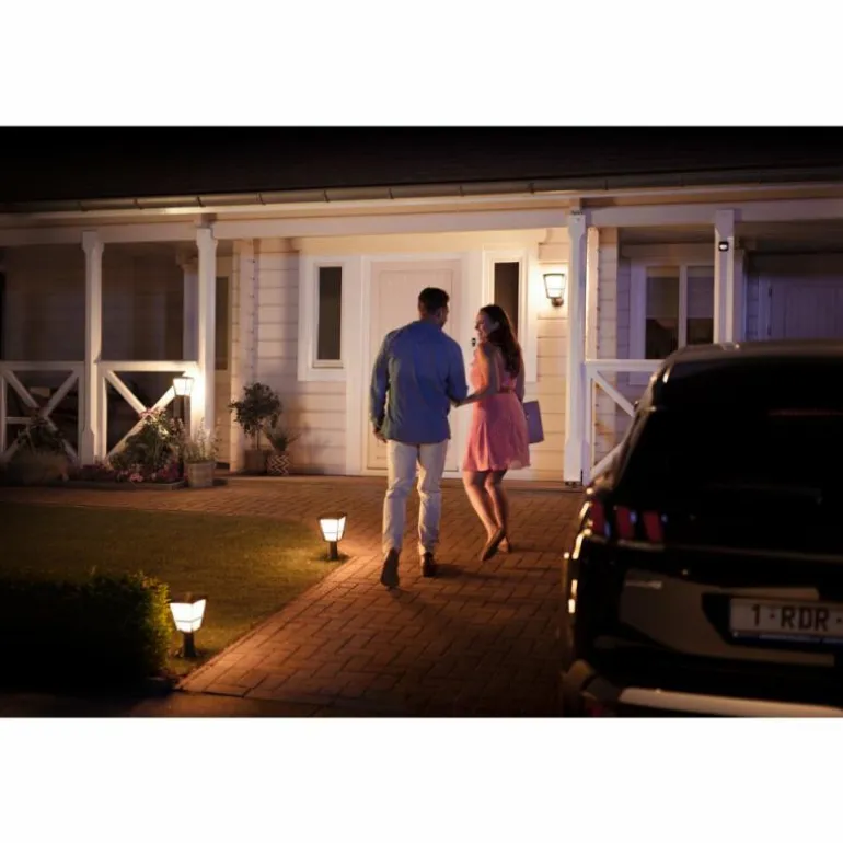 Borne lumineuse Philips Hue Ambiance White & Color Econic LED Noir, 1 lumière, Changeur de couleurs