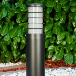 Borne lumineuse Rothenkrug Noir, 1 lumière