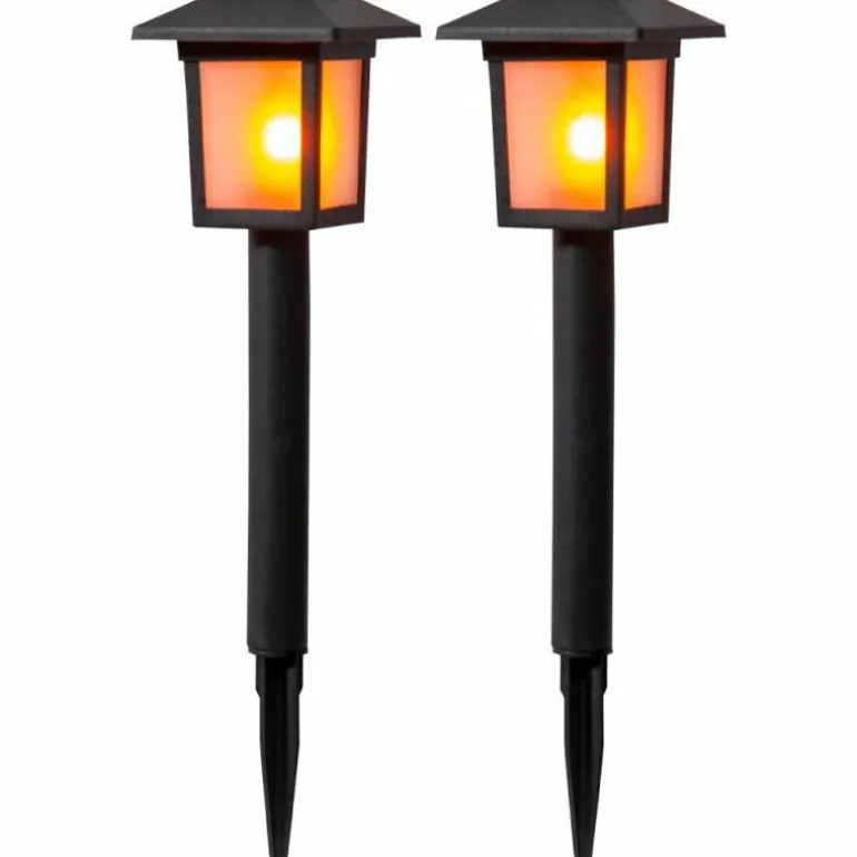 Borne lumineuse set x 2 Eglo Z_SOLAR LED Noir, 2 lumières