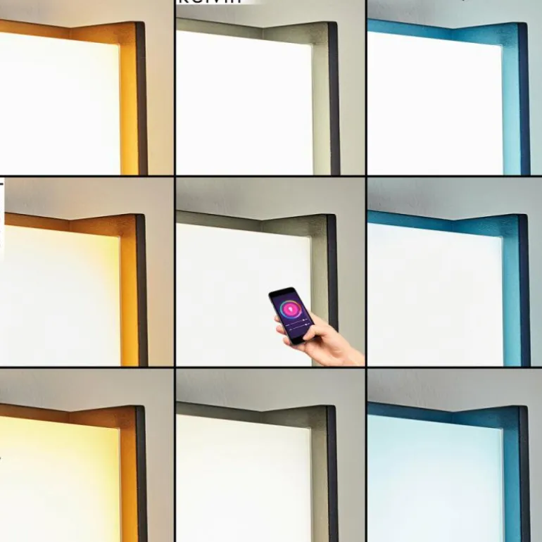 Borne lumineuse Skove LED Anthracite, 1 lumière, Changeur de couleurs