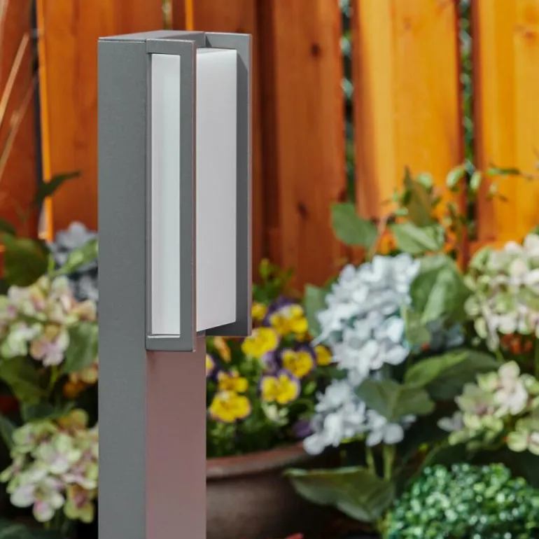 Borne lumineuse Skove LED Anthracite, 1 lumière, Changeur de couleurs