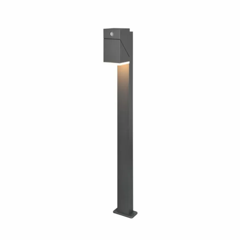 Borne lumineuse Trio Avon LED Anthracite, 1 lumière, Détecteur de mouvement