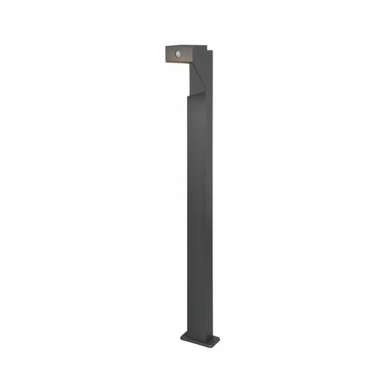 Borne lumineuse Trio Avon LED Anthracite, 1 lumière, Détecteur de mouvement