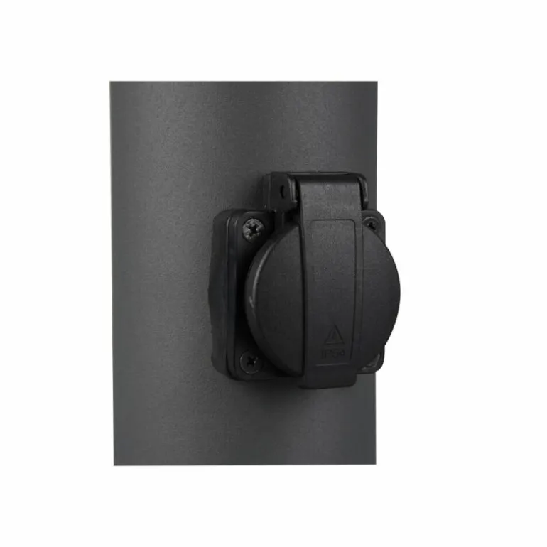 Borne lumineuse Trio Hoosic Anthracite, 1 lumière