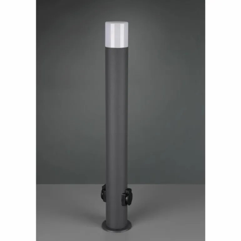 Borne lumineuse Trio Hoosic Anthracite, 1 lumière
