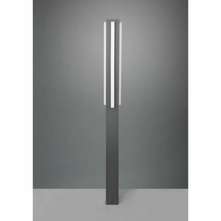 Borne lumineuse Trio Mitchell LED Anthracite, 1 lumière
