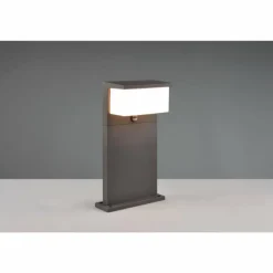 Borne lumineuse Trio Nestos LED Anthracite, 1 lumière, Détecteur de mouvement