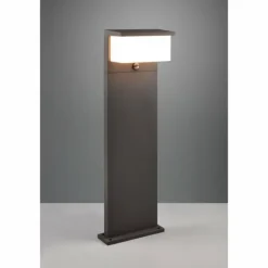 Borne lumineuse Trio Nestos LED Anthracite, 1 lumière, Détecteur de mouvement