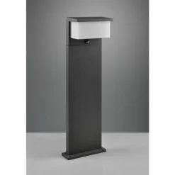 Borne lumineuse Trio Nestos LED Anthracite, 1 lumière, Détecteur de mouvement
